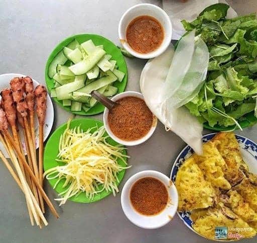 Bánh xèo tôm nhảy Đà Nẵng