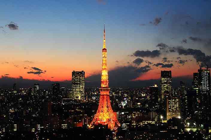 Tháp Tokyo được lấy cảm hứng từ chính tháp Eiffel với lối kiến trúc được tự chống bằng thép cao nhất thế giới