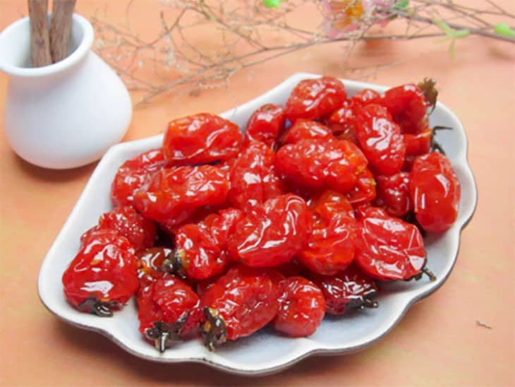 Mứt cà chua độc đáo và thơm ngon tại Đà Lạt. (Nguồn: Internet)